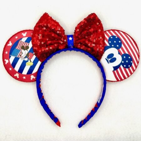 Mickey Patriotic Stripes Ears