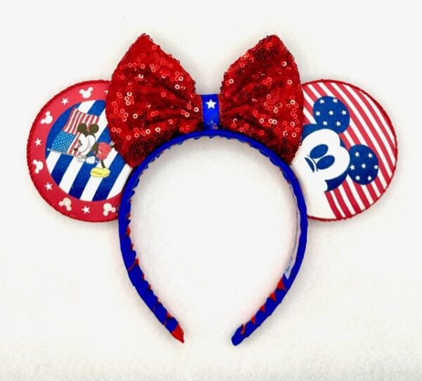 Mickey Patriotic Stripes Ears