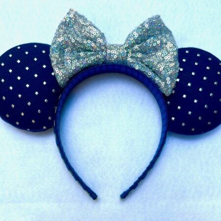 Navy Dotted Ears