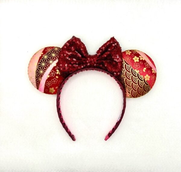Red and Gold Asian Inspired Ears